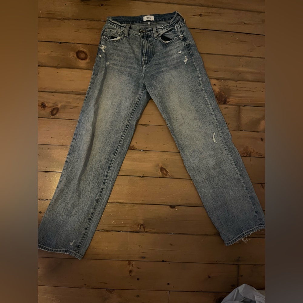 Pistola Blue Relaxed Jeans with Vintage Appeal